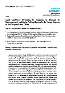 Land Use/Cover Dynamics in Response to Changes in ... - CiteSeerX