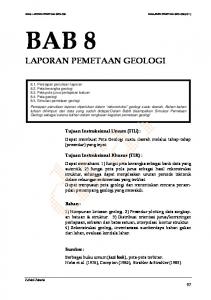 LAPORAN PEM ETAAN GEOLOGI - Blogs Unpad