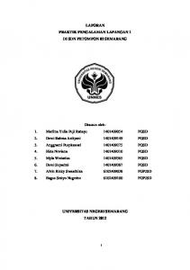 LAPORAN PRAKTIK PENGALAMAN LAPANGAN 1 DI SDN ...