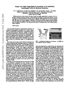 Large cone angle magnetization precession of an individual ...