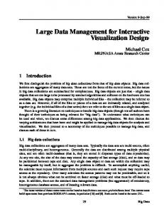 Large Data Management for Interactive Visualization ... - CiteSeerX