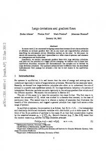 Large deviations and gradient flows