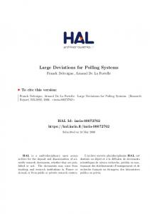 Large Deviations for Polling Systems