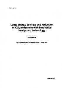 Large energy savings and reduction of CO2 emissions with ... - ECN