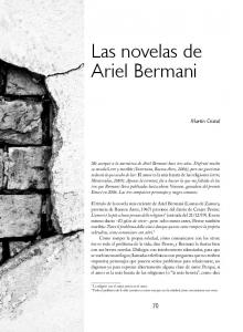 Las novelas de Ariel Bermani