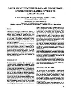 laser ablation coupled to mass quadrupole spectrometry (lamqs)