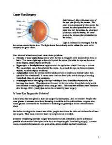 Laser eye surgery notes - Manulife