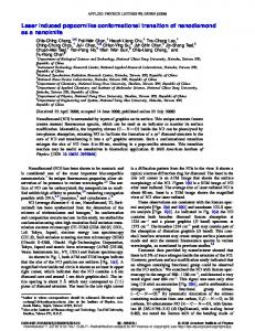 Laser induced popcornlike conformational transition