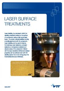 LASER SURFACE TREATMENTS - VTT