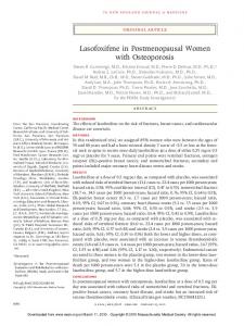 Lasofoxifene in Postmenopausal Women with Osteoporosis - CiteSeerX