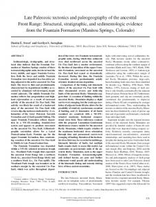 Late Paleozoic tectonics and paleogeography of ... - GeoScienceWorld