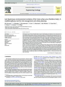 Late Quaternary environmental evolution of the Como