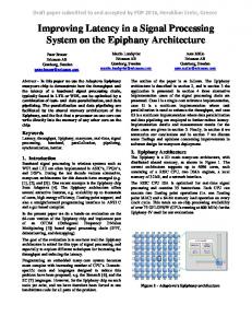 Latency on Epiphany