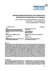 Laterally substituted symmetric and nonsymmetric ... - Beilstein Journals