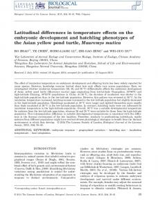 Latitudinal differences in temperature effects on ... - Wiley Online Library