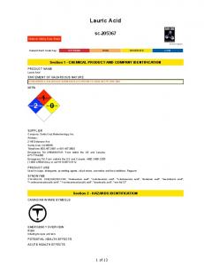 Lauric Acid - Santa Cruz Biotechnology