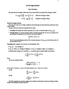 Law of large numbers