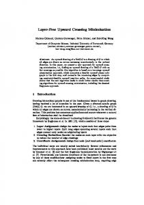 Layer-Free Upward Crossing Minimization - CiteSeerX