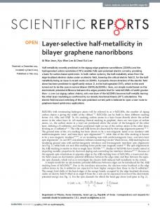 Layer-selective half-metallicity in bilayer graphene ... - Semantic Scholar