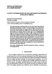 LAYOUT OPTIMIZATION OF TWO ISOTROPIC