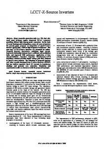 LCCT-Z-Source Inverters - IEEE Xplore