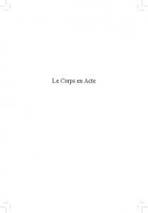 Le Corps en Acte - Emory Psychology