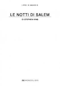 Le notti di Salem - Mondolibri