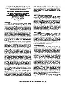 Leaching Studies of a Highly Active Cu-Pd Bimetallic Catalyst ...