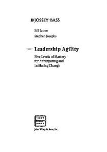 Leadership Agility - Semantic Scholar