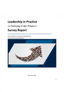 Leadership in Practice Survey Report