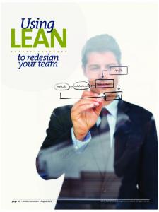 LEAN Using to redesign your team