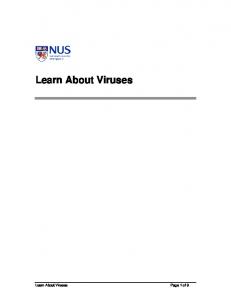 Learn About Viruses