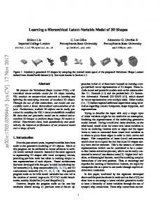 Learning a Hierarchical Latent-Variable Model of 3D Shapes