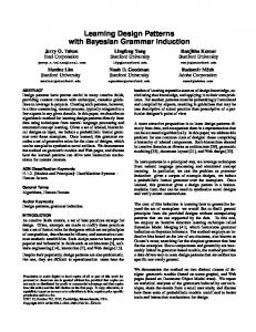 Learning Design Patterns with Bayesian Grammar Induction