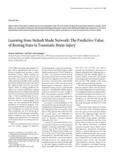 Learning from Default Mode Network: The Predictive Value of Resting ...