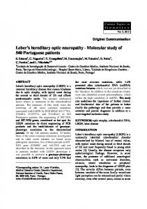 Leber's hereditary optic neuropathy - Research Trends