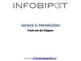 Lecture 1: Introduction