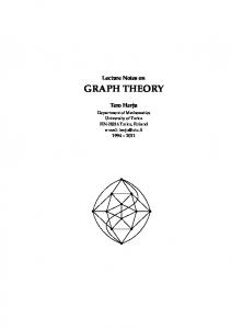 Lecture Notes on GRAPH THEORY