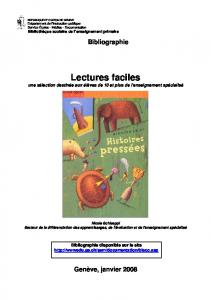 Lectures faciles - Ge.ch