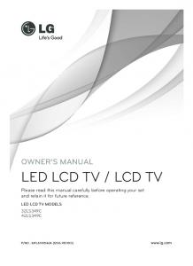 LED LCD TV / LCD TV - LG Electronics