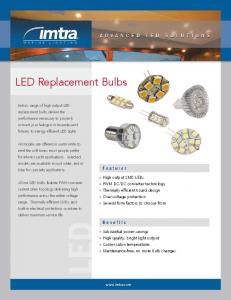 LED Replacement Bulbs - Imtra