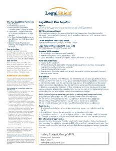 LegalShield Family Plan Overview