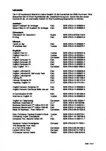 Lehrwerke - Liste zum Download