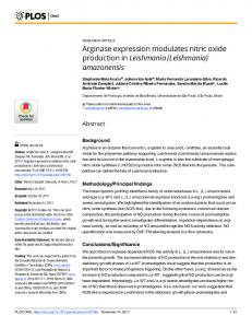 (Leishmania) amazonensis - PLOS