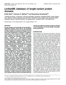 LenVarDB: database of length-variant protein domains