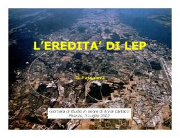 L'EREDITA' DI LEP - HEP