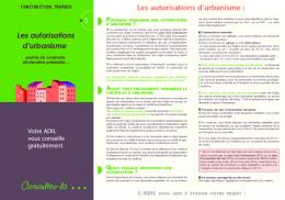 Les autorisations d'urbanisme Les autorisations d'urbanisme - Anil