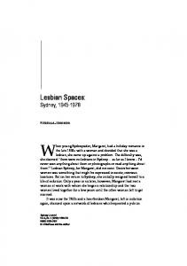 Lesbian Spaces - UTS ePRESS