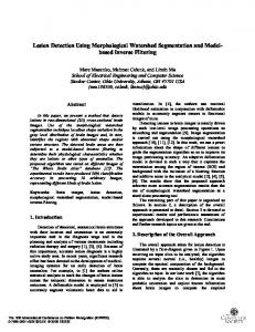 Lesion Detection Using Morphological Watershed Segmentation and