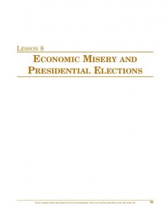 Lesson 8: Economic Misery and Presidential Elections - EconEdLink